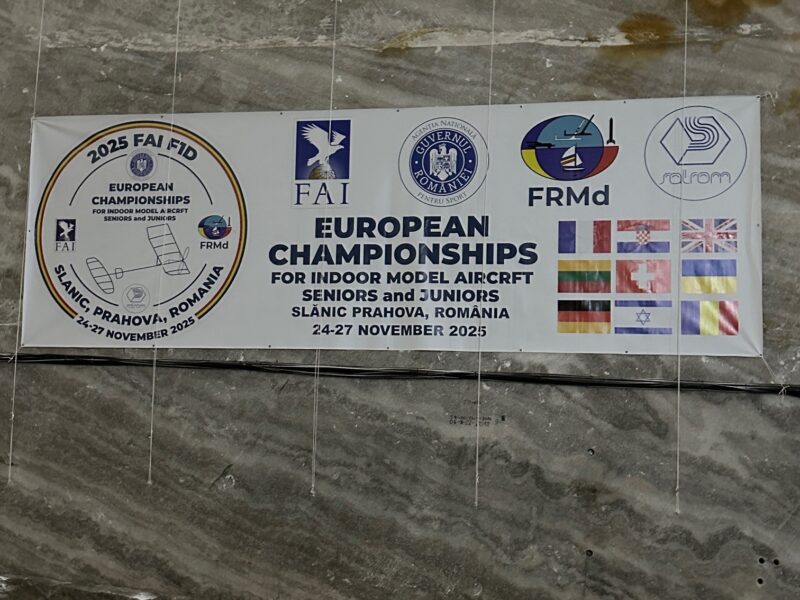 F1D Indoor Duration European Championships Practice day and Contest Day 1